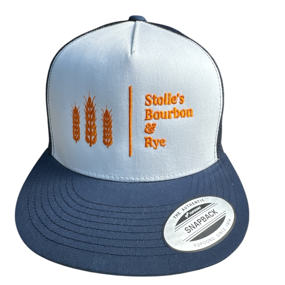 Yupoong Classic‎ Flat Bill Snapback Cap Embroidered Wheat Design Streetwear Hat